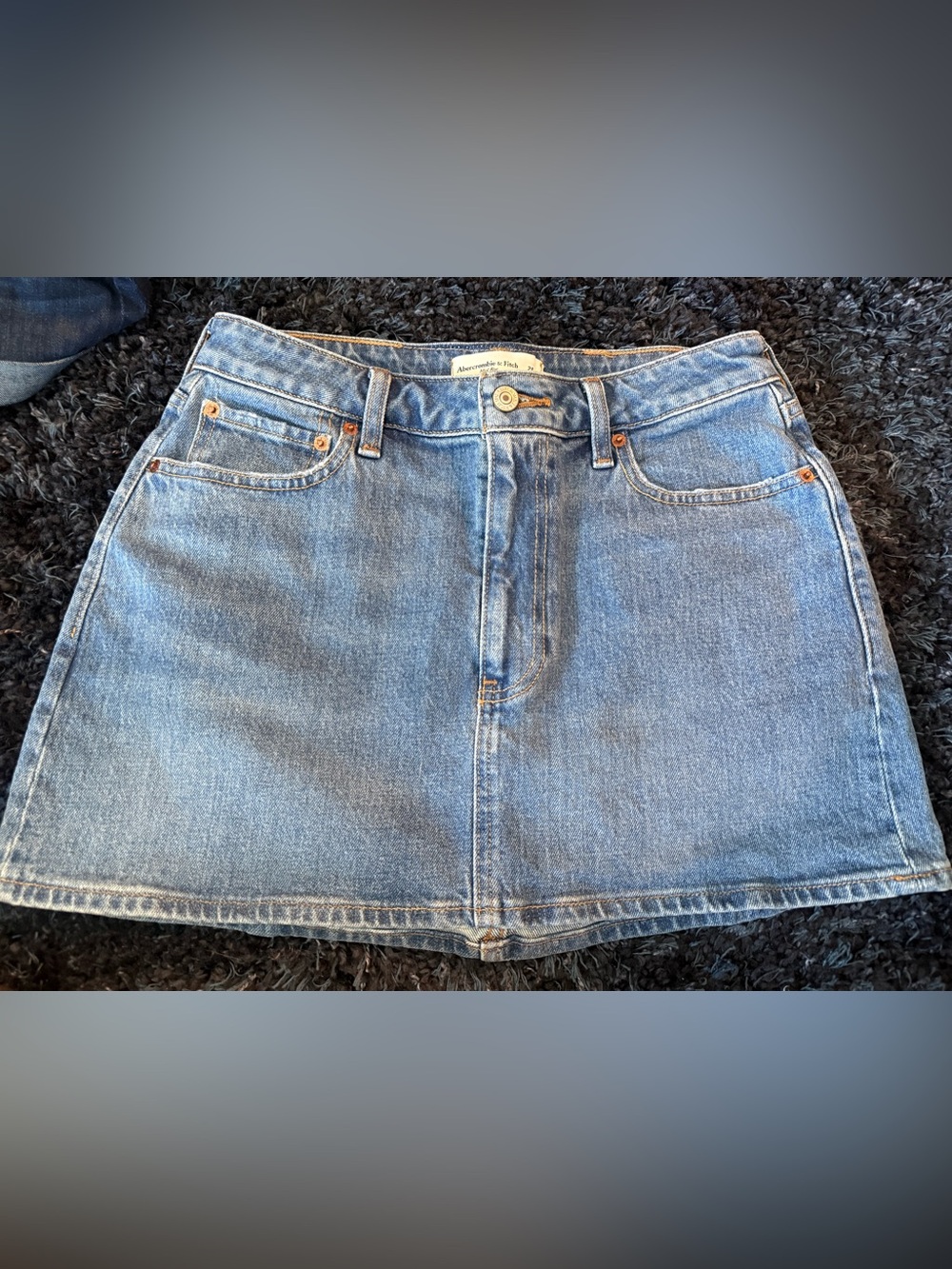 Abercrombie & Fitch Light Blue Denim Skirt